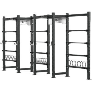 Cable Machine Power rack with Bumper Plate Storage, Pull-Up Bar & Slam Ball Storage