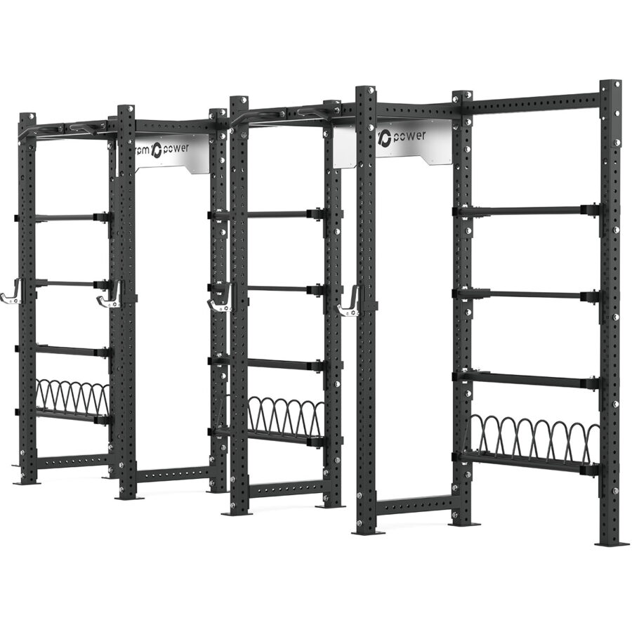 Cable Machine Power rack with Bumper Plate Storage, Pull-Up Bar & Slam Ball Storage