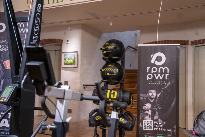 RPM Power equipment at a vendor hall in Hyrox Cork