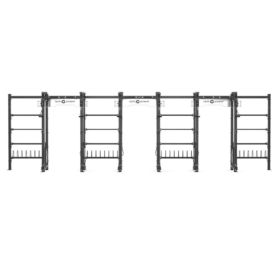 Cable Machine Power rack with Bumper Plate Storage, Pull-Up Bar & Slam Ball Storage