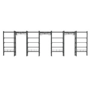 Cable Machine Power rack with Bumper Plate Storage, Pull-Up Bar & Slam Ball Storage