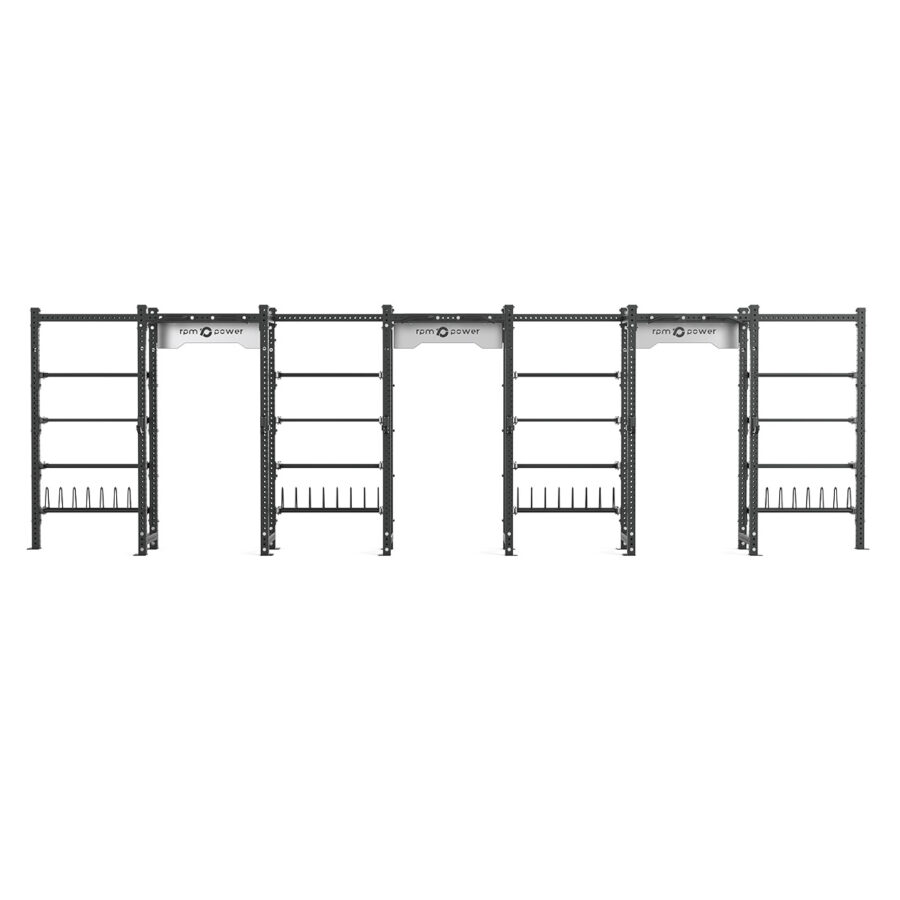 Cable Machine Power rack with Bumper Plate Storage, Pull-Up Bar & Slam Ball Storage