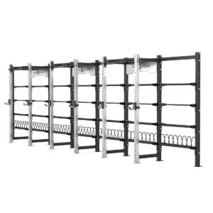 Cable Machine Power rack with Bumper Plate Storage, Pull-Up Bar & Slam Ball Storage