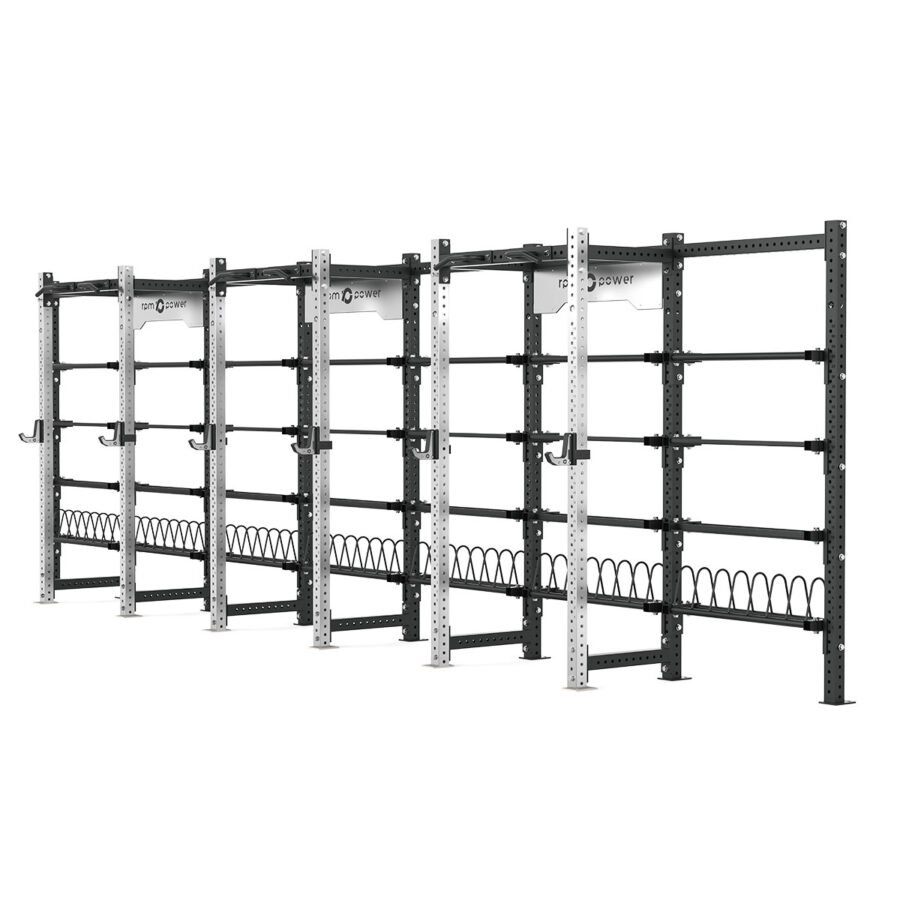 Cable Machine Power rack with Bumper Plate Storage, Pull-Up Bar & Slam Ball Storage