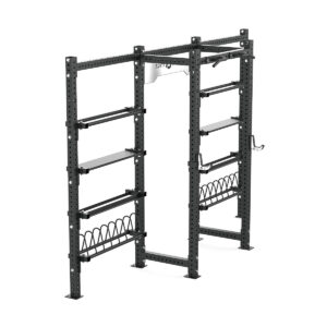 Cable Machine Power rack with Bumper Plate Storage, Pull-Up Bar & Slam Ball Storage