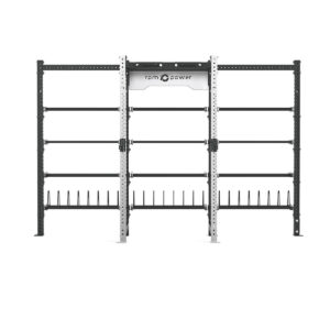 Cable Machine Power rack with Bumper Plate Storage, Pull-Up Bar & Slam Ball Storage