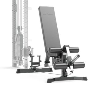 Multi-Functional weight bench with cable machine attachment