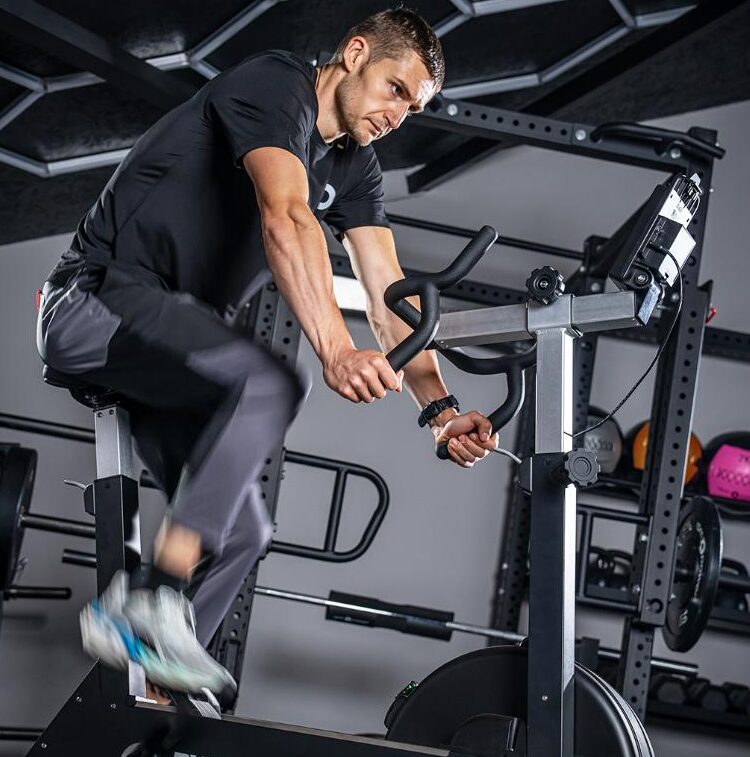 Hyrox athlete Sean Noble using RPM Power Erg Bike