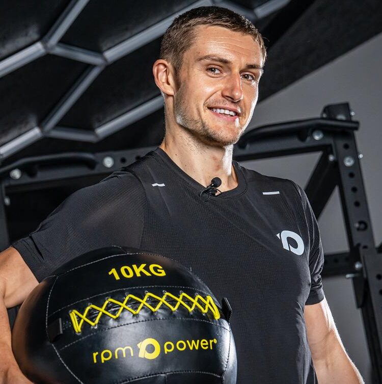 Hyrox athlete Sean Noble using RPM Power Wall Ball