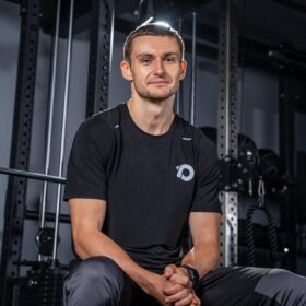 Athlete Sean Noble in the RPM Power Showroom