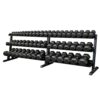 Hex Dumbbell Pairs 2.5-50kg with Stand
