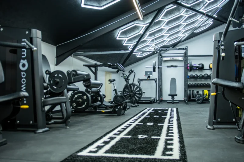 The RPM Power Showroom with gym equipment