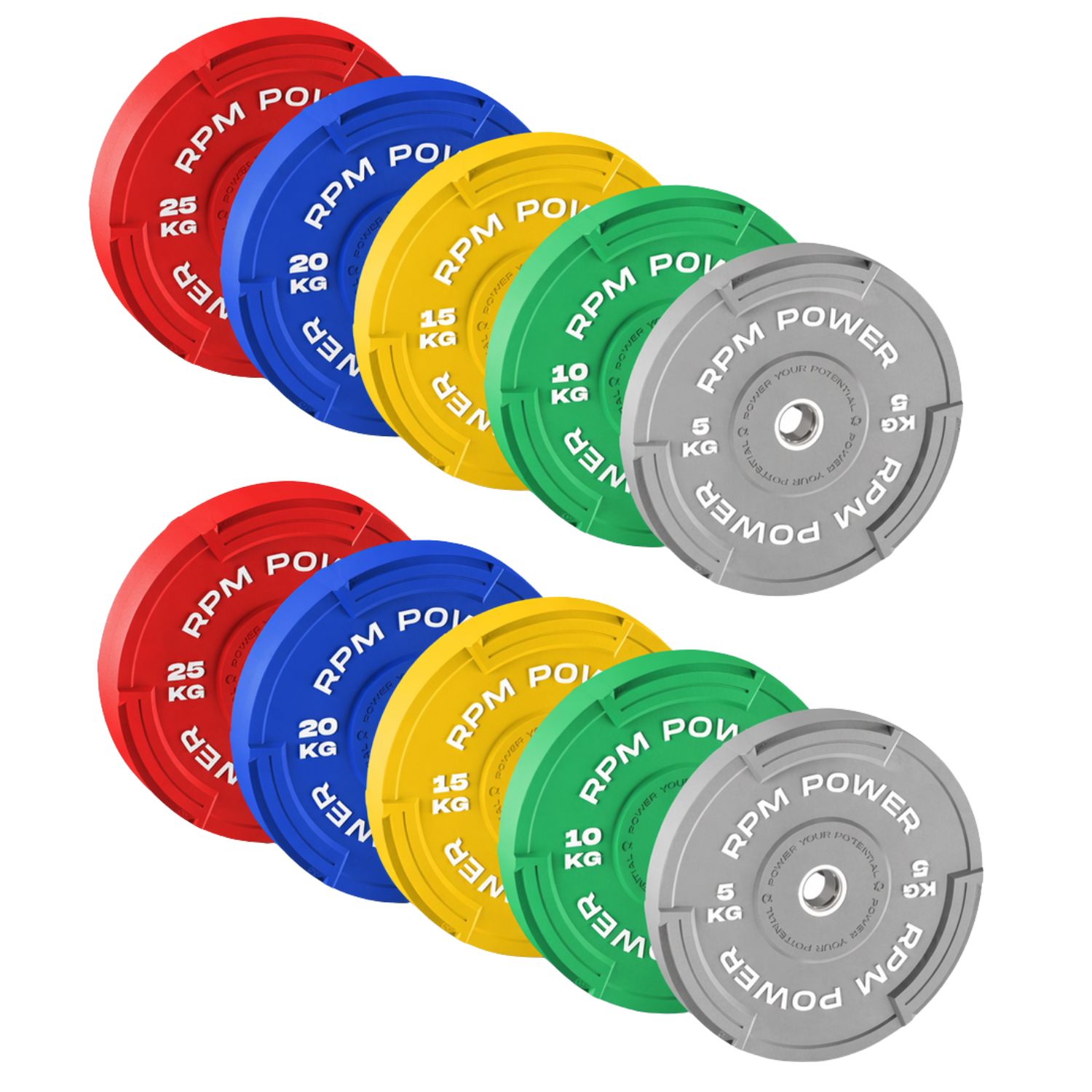 Coloured TRI-GROOVE Weight Plate 25KG