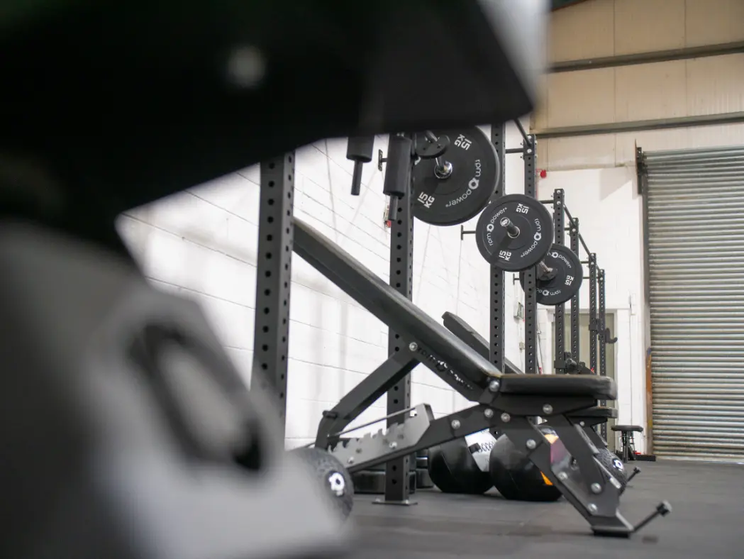 Weight benches in the Unit 3 facility
