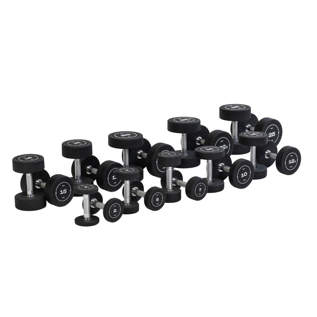 All Round Dumbbells together