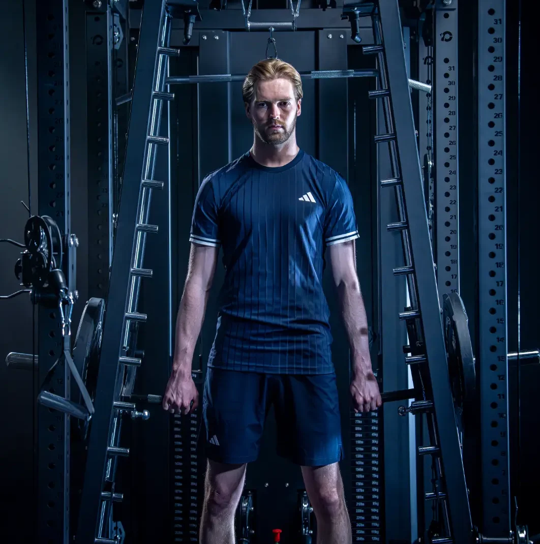 Caoimhin Kelleher with a Mutli-Gym