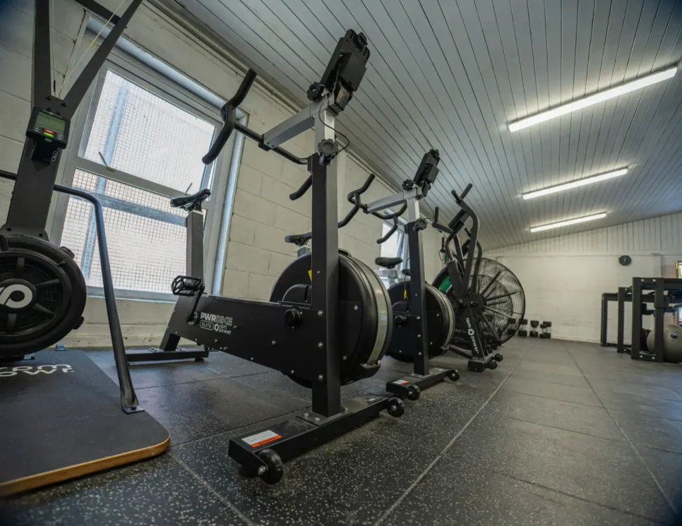 St Munchin's College Gym with air ski and bike erg